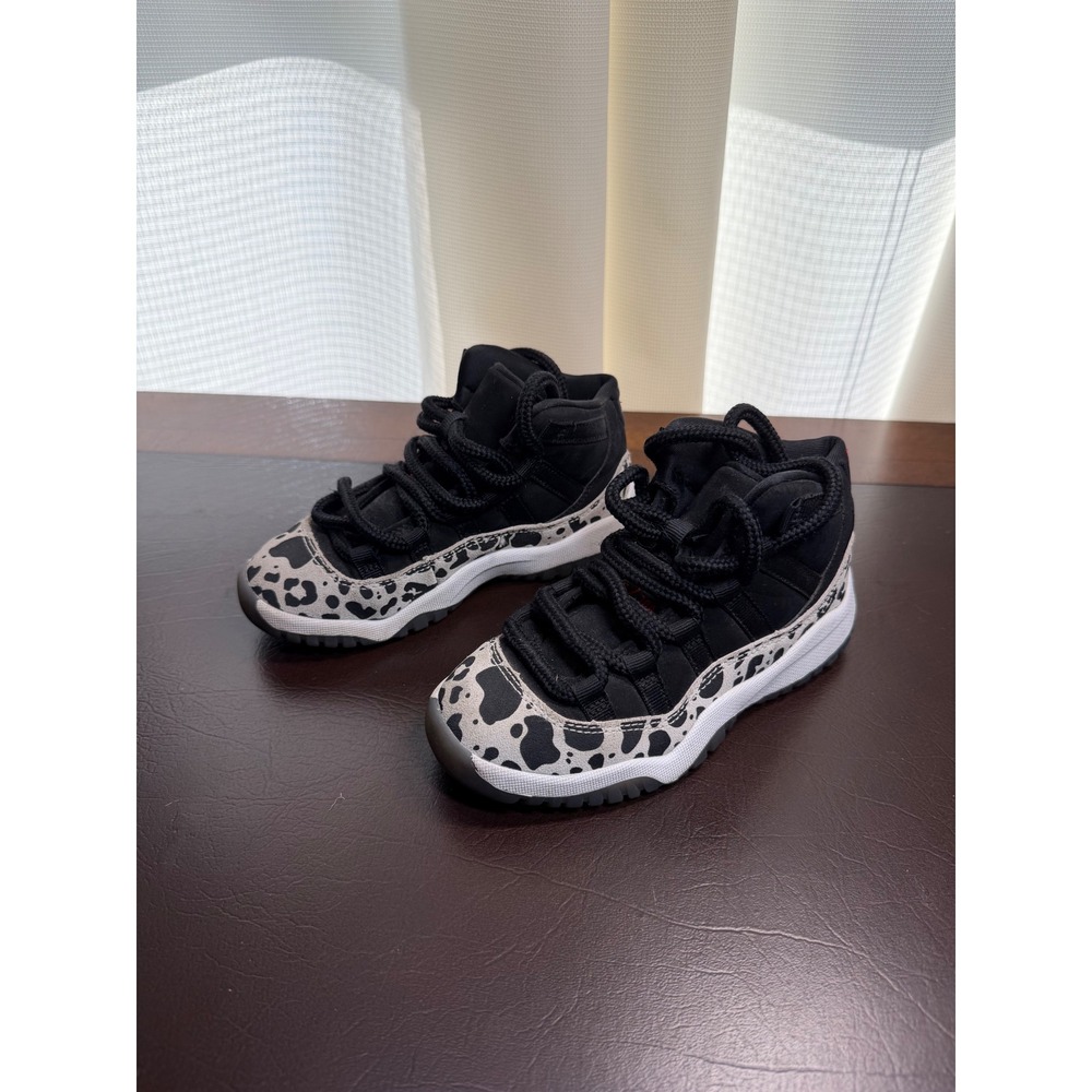 Jordan 11 Retro Animal Instinct Black White Kids AR0715-010
